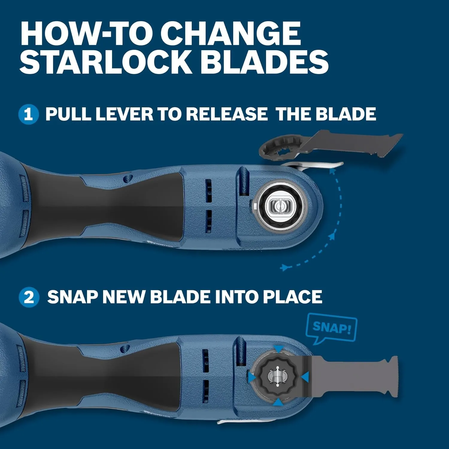 BOSCH OSL312T 3-1/2 In. Starlock Oscillating Multi Tool Grout & Abrasive Titanium-Coated Bi-Metal Segmented Saw Blade for Applications in Wood, Wood with Nails, Drywall, PVC, Metal (Nails and Staples)