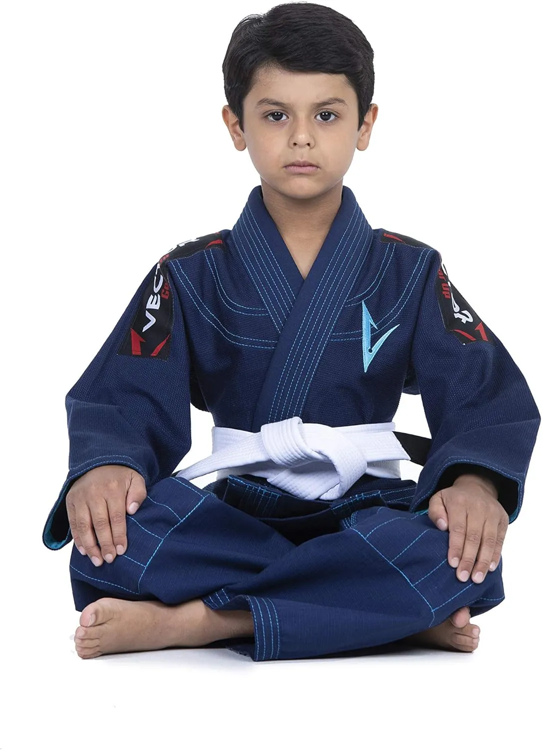 Brazilian BJJ Gi Jiu Jitsu Gi for Child Kids Gi Uniform Durable Pant & Jacket 100% Cotton with Free Belt