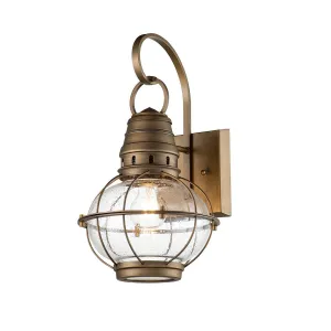 Bridgepoint 1 Light Medium Wall Lantern | Natural Brass