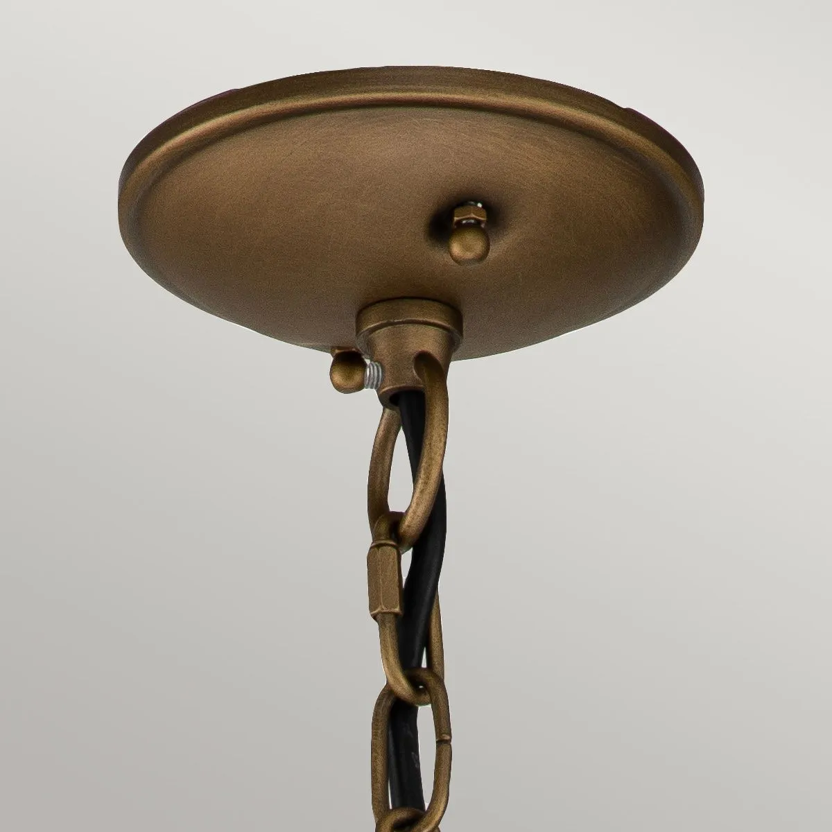 Bridgepoint 1 Light Small Chain Lantern | Natural Brass