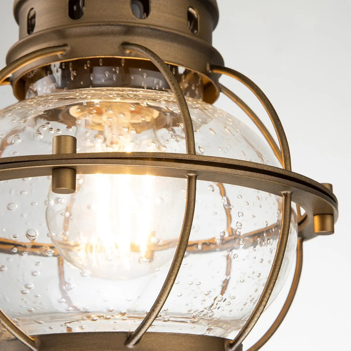 Bridgepoint 1 Light Small Chain Lantern | Natural Brass