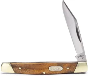 Buck Knives 379 Solo Single-Blade Folding Pocket Knife with Wood Handle