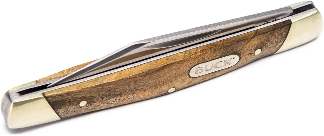 Buck Knives 379 Solo Single-Blade Folding Pocket Knife with Wood Handle