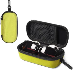 Bukere Double Eyeglasses Case with Adjustable Slots, EVA Hard-shell Travel Dual Glasses Sunglasses Organizer for Men Women