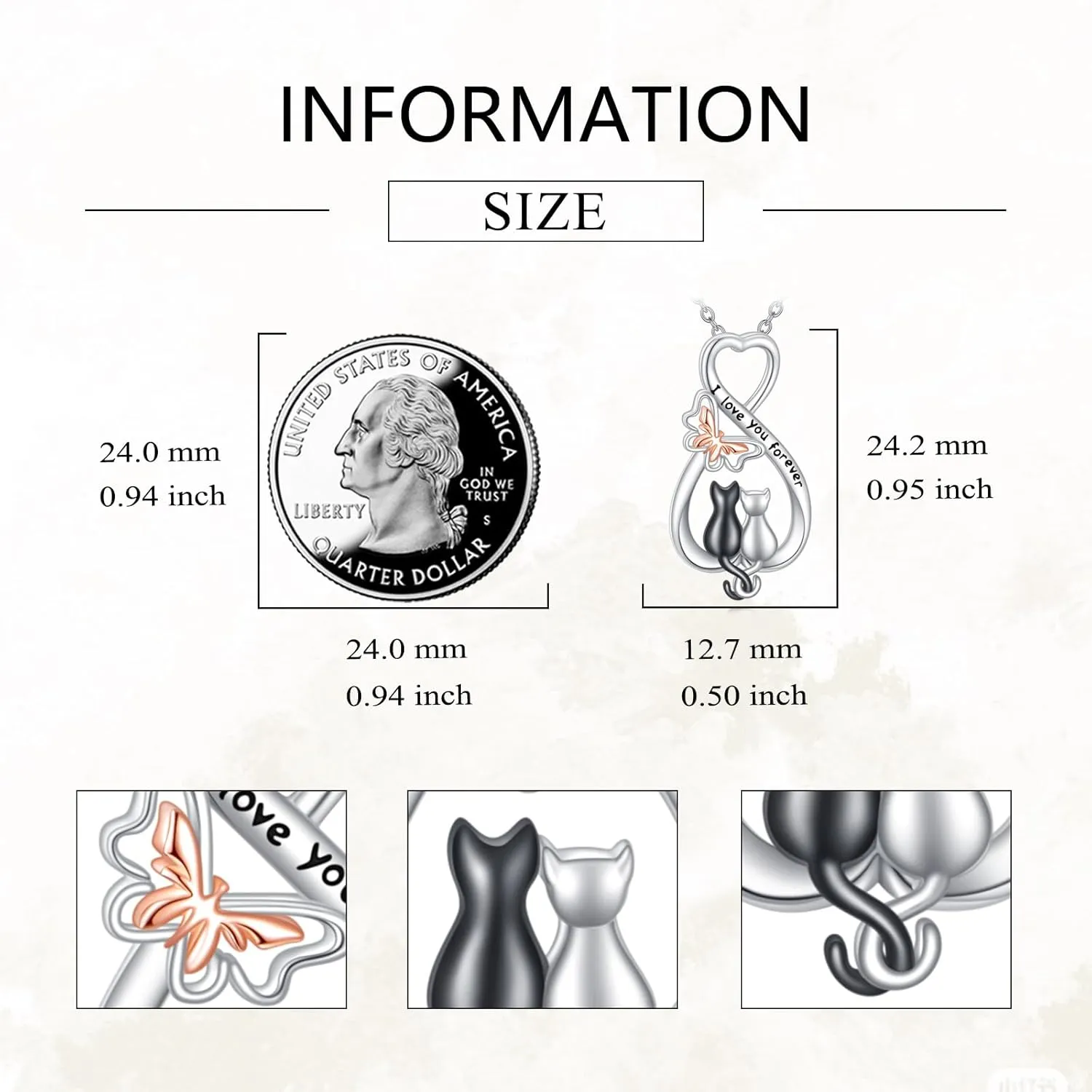 Bunny/Cat Necklace S925 Sterling Silver Animal Pendant Necklaces I Love You Forever Jewelry Gifts for Women Lover