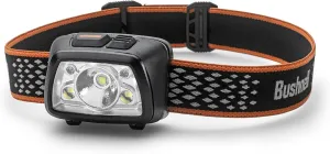 Bushnell Power  500L LED Headlamp - Flexible Power, Water Resistant, Rechargeable, Adjustable Band, Red Mode