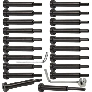 Cable Railing Hardware, Black Invisible Cable Railing Kit/Turnbuckle for Wood & Metal Post for Stair Deck Railing System Fits 1/8 Stainless Steel Cable, T316 Marine Grade, 20 Pcs