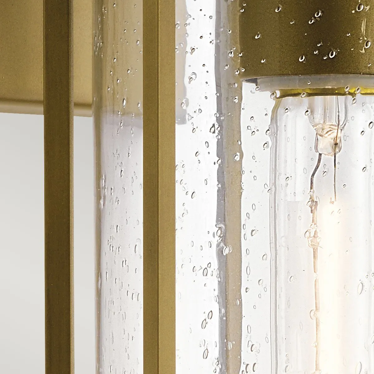 Camillo 1lt Medium Wall Lantern | Painted Natural Brass