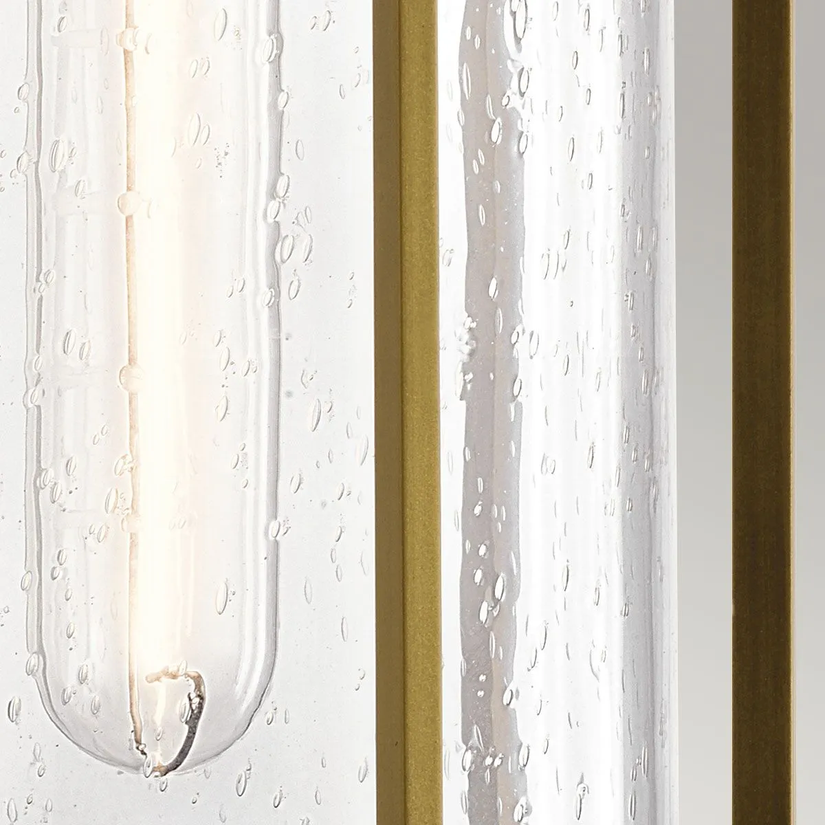 Camillo 1lt Medium Wall Lantern | Painted Natural Brass