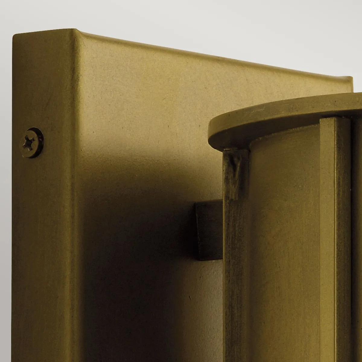 Camillo 1lt Medium Wall Lantern | Painted Natural Brass
