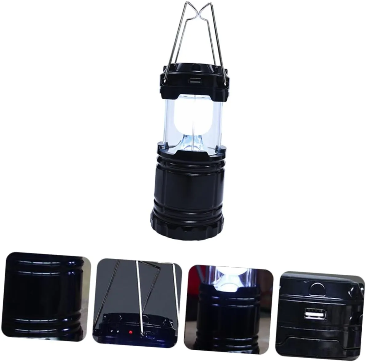 Camping Electric Lantern Solar Lights for Tent Lightweight Outdoor Lighting