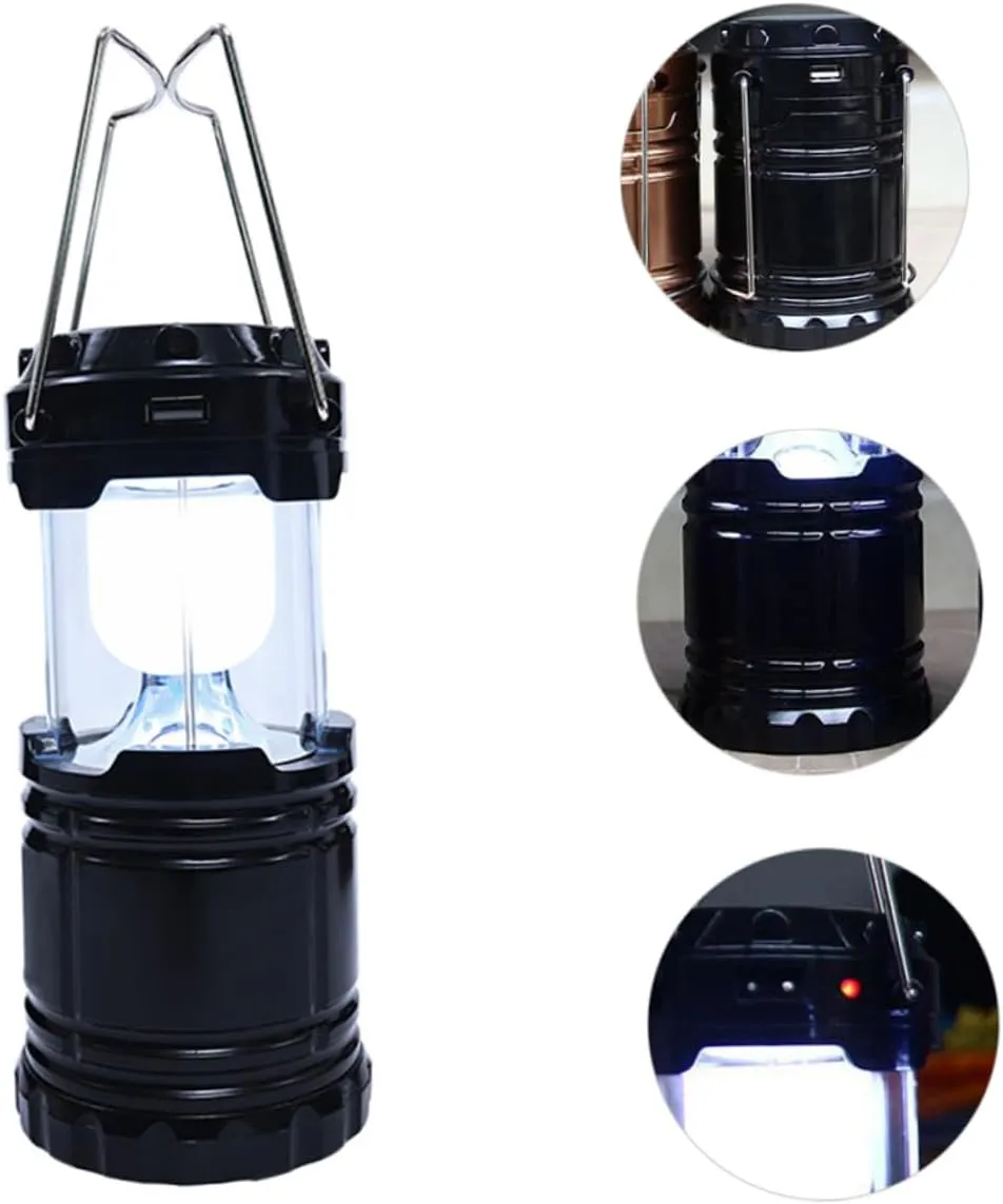 Camping Electric Lantern Solar Lights for Tent Lightweight Outdoor Lighting