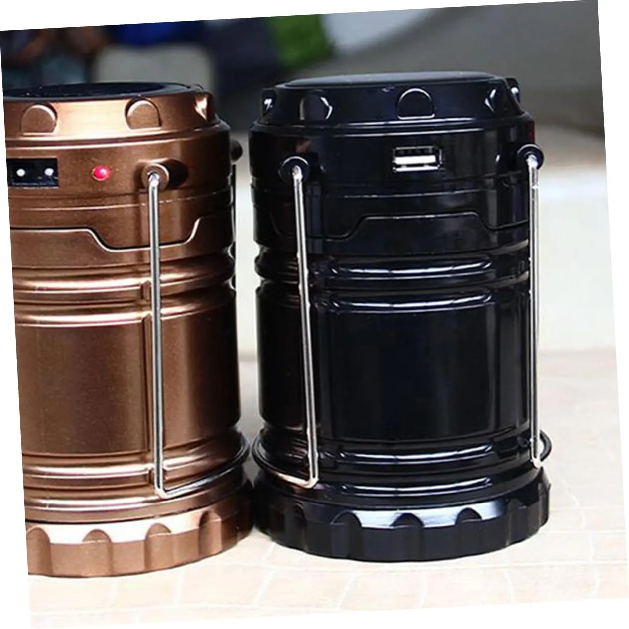 Camping Electric Lantern Solar Lights for Tent Lightweight Outdoor Lighting