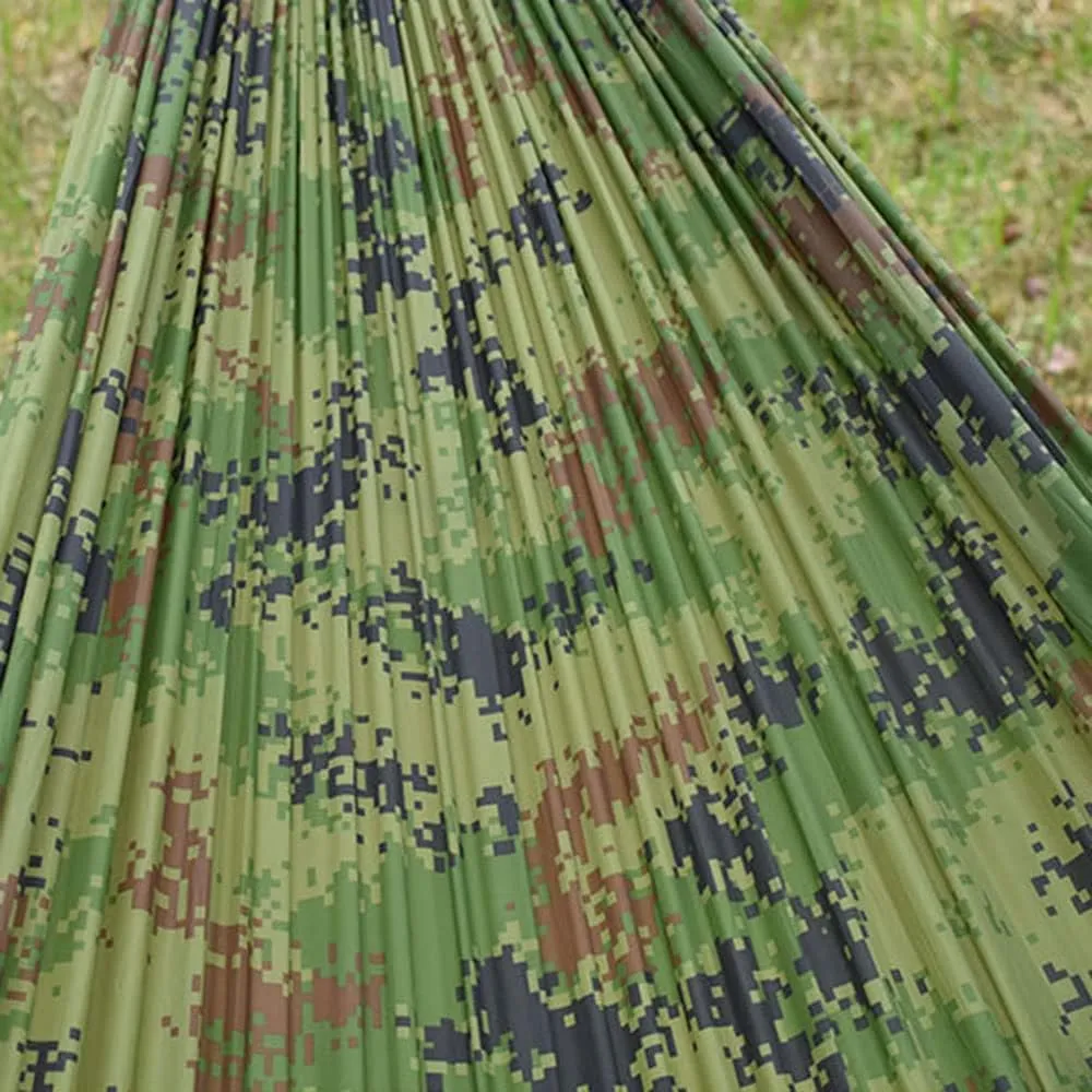 Camping Hammock with Net,Single & Double Tree Hammock Net, Lightweight Nylon Portable Hammock for Outdoor Camping, Lightweight Tree Hammocks (B-Army Green)