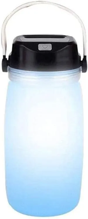 Camping Lantern Flashlight, 500 Lumens, IPX4 Water Resistant, Battery Powered LED Lantern - Use for Hurricane, Emergency Light, Camping (Color : Blue)