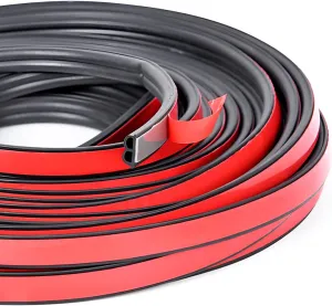 Car Edge Protector Strip, Automotive Door Rubber Soundproofing Weatherstrip B Shape Edge Trim Protection Seal Strip Suitable for Most Cars,Boats,Trucks,RVs (52.5FT)