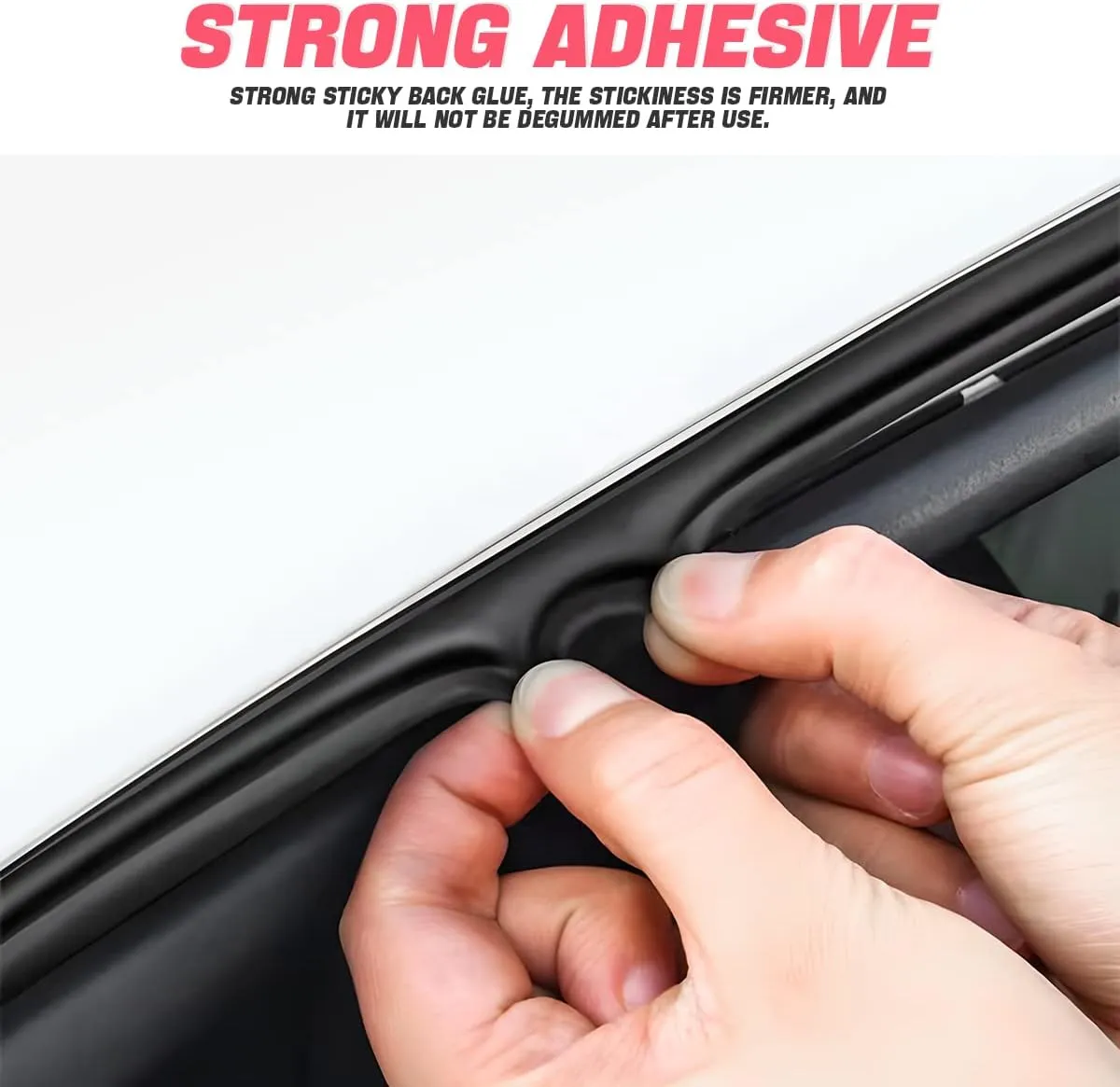 Car Edge Protector Strip, Automotive Door Rubber Soundproofing Weatherstrip B Shape Edge Trim Protection Seal Strip Suitable for Most Cars,Boats,Trucks,RVs (52.5FT)