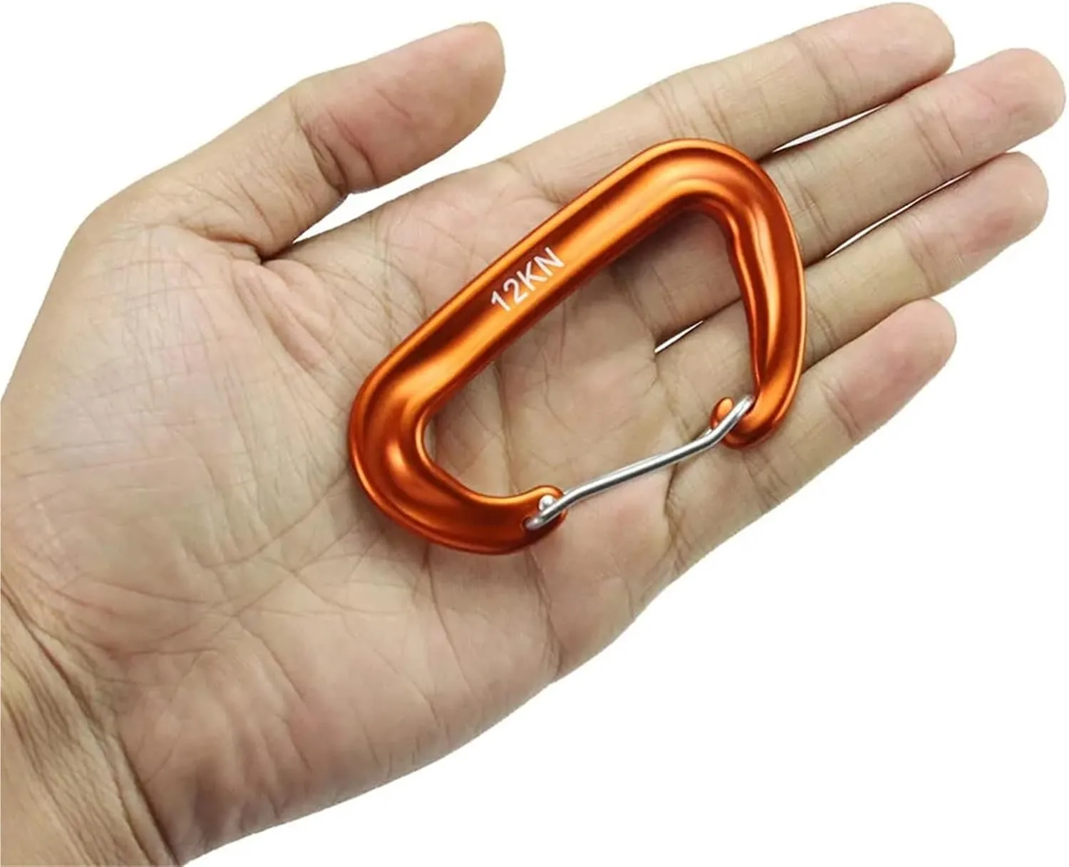Carabiner Clips 12KN Aluminum Carabiner Clip D Ring Carabiners Small Carabiner Keychain Spring Snap Hooks Mini Carabiner Clip Set(Black)