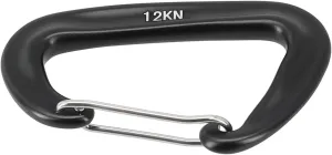Carabiner Clips 12KN Aluminum Carabiner Clip D Ring Carabiners Small Carabiner Keychain Spring Snap Hooks Mini Carabiner Clip Set(Black)