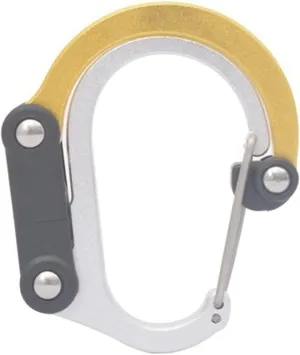 Carabiner Snap Hooks Hybrid Gear Clip -Rotating Hook Clip Non-Locking Strong Clips for Camping Fishing Hiking Travel Backpack Out