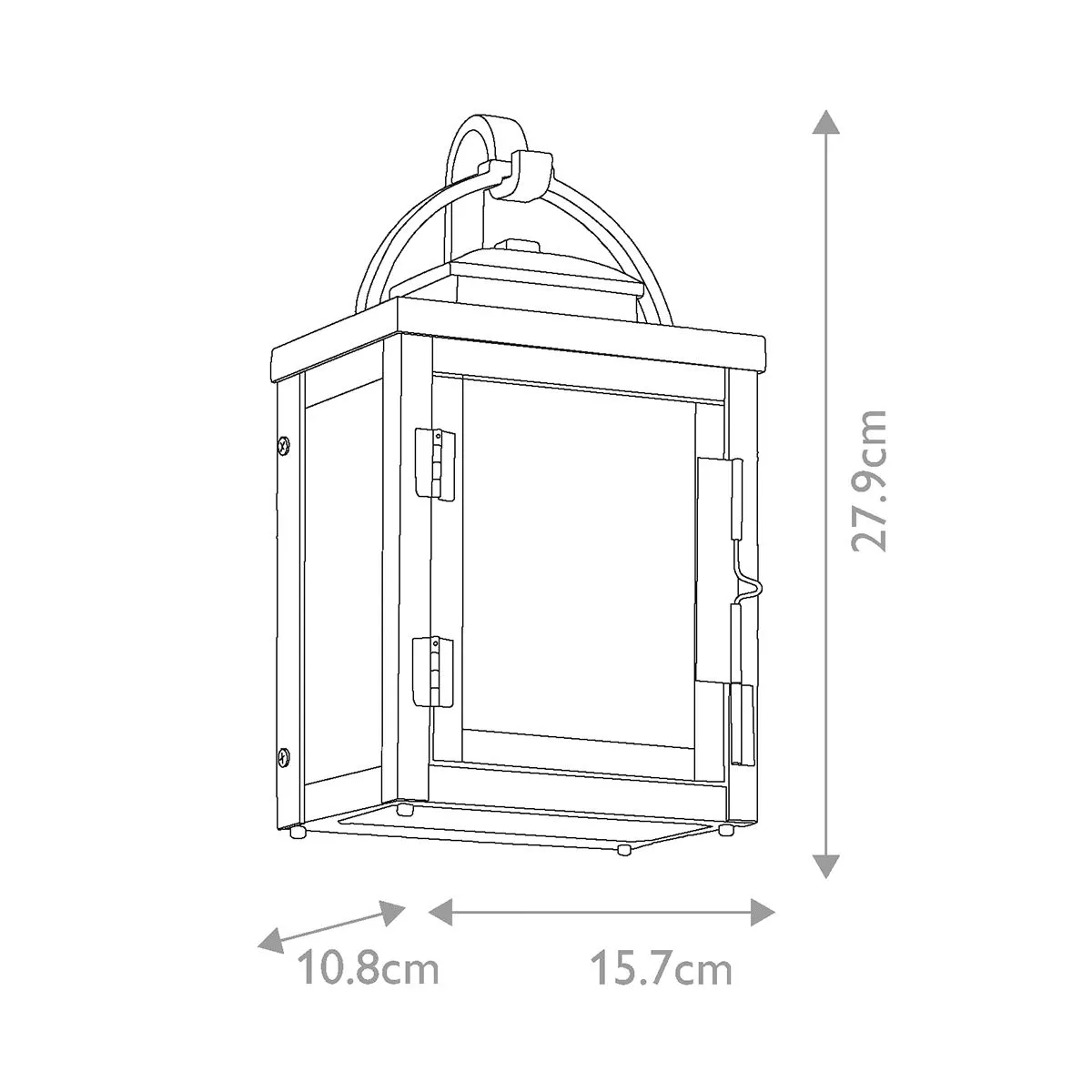 Carlson 1 Light Wall Lantern | Rubbed Bronze