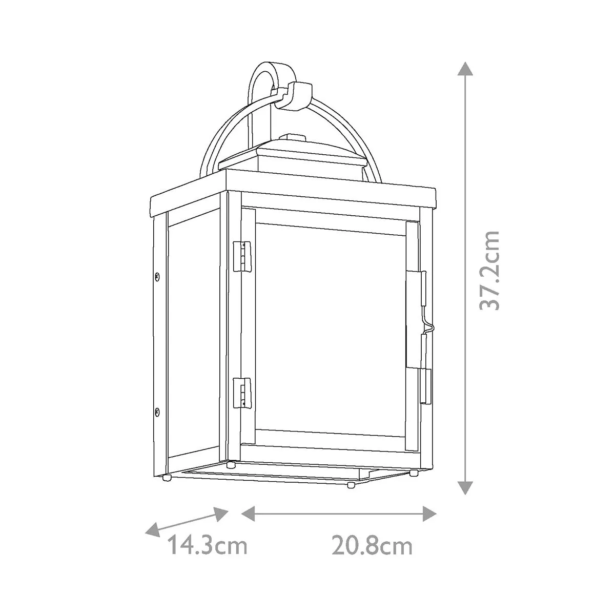 Carlson 2 Light Wall Lantern | Rubbed Bronze