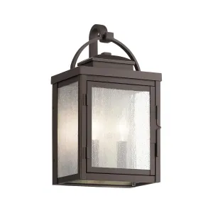 Carlson 2 Light Wall Lantern | Rubbed Bronze