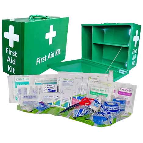 Catering / Food Large first aid kit in landscape Metal box