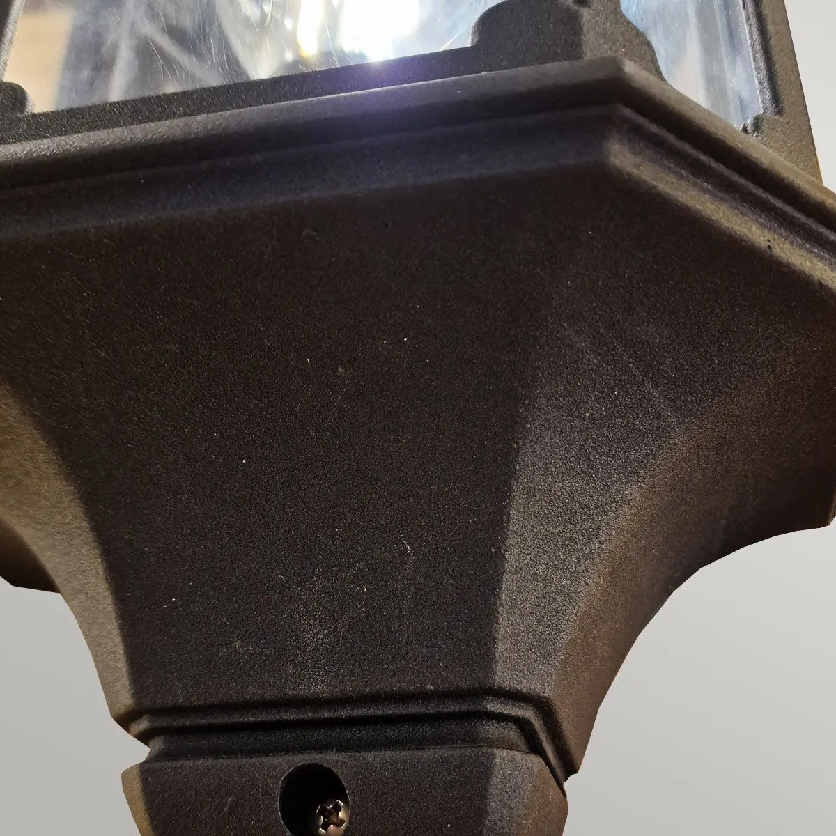 Chapel 1 Light Half Lantern | Black
