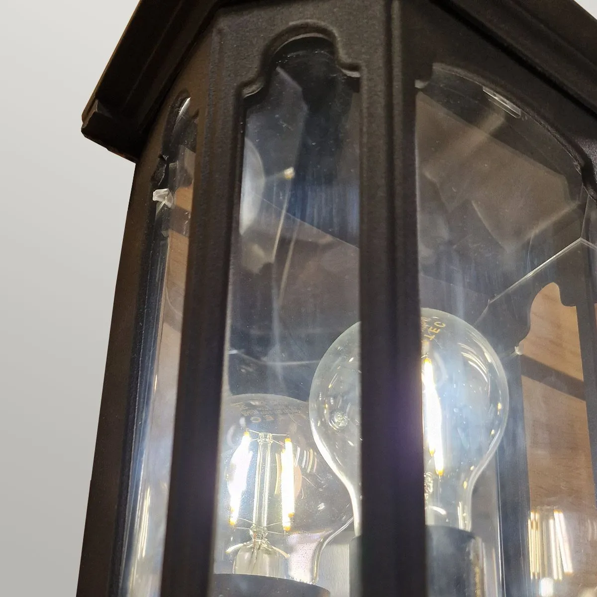Chapel 1 Light Half Lantern | Black