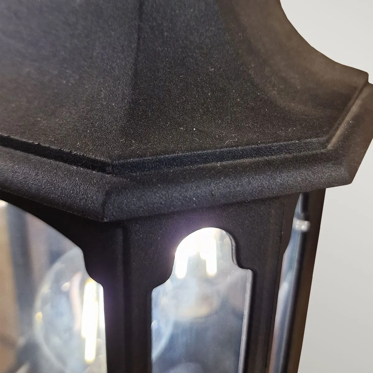 Chapel 1 Light Half Lantern | Black
