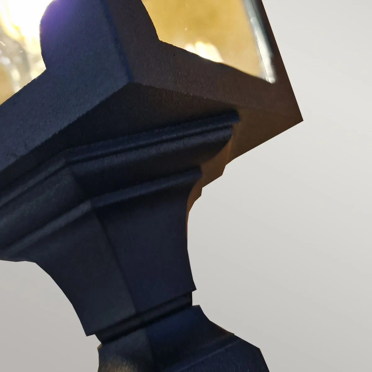 Chapel 1 Light Mini Pillar Lantern | Black