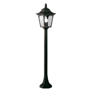 Chapel 1 Light Mini Pillar Lantern | Black