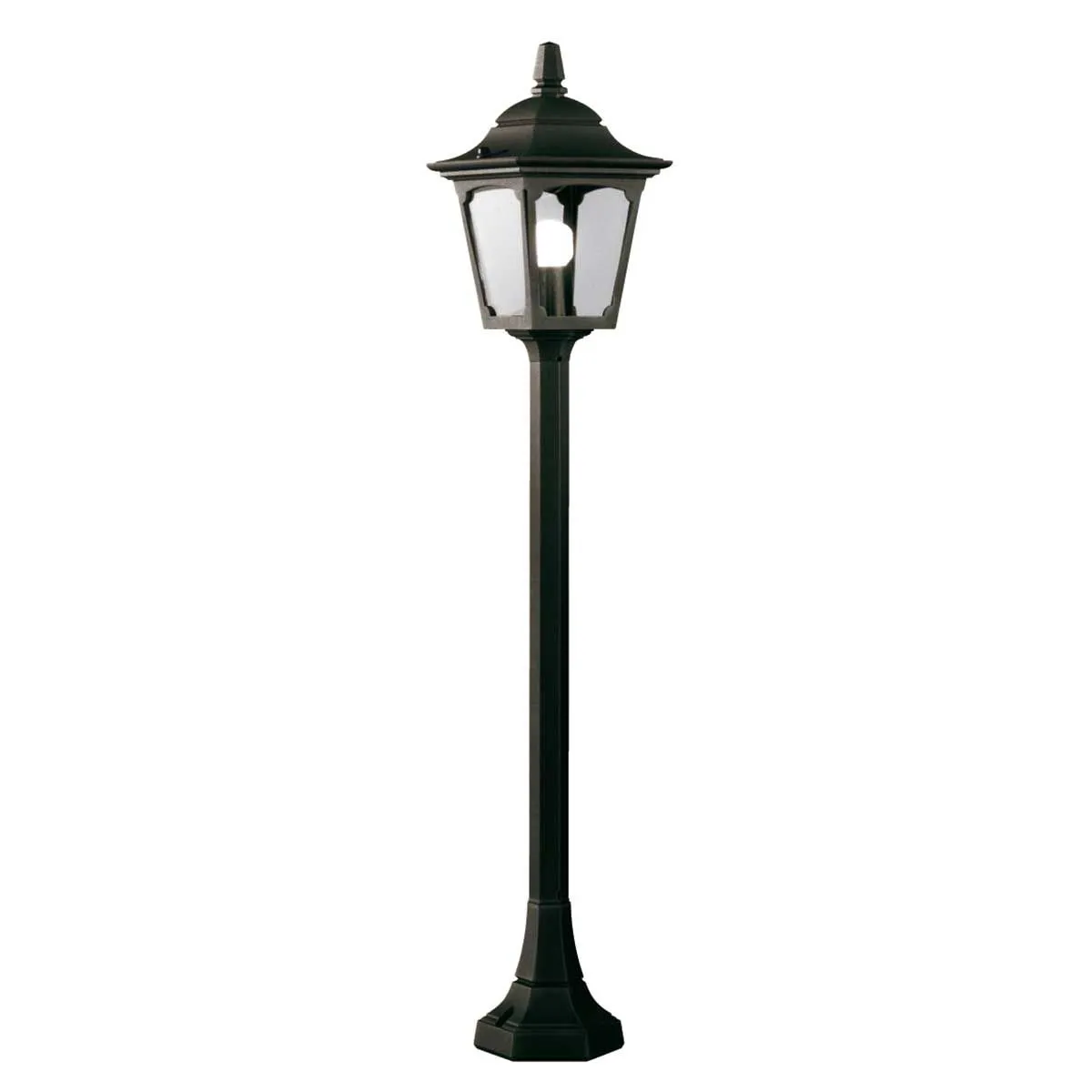 Chapel 1 Light Mini Pillar Lantern | Black