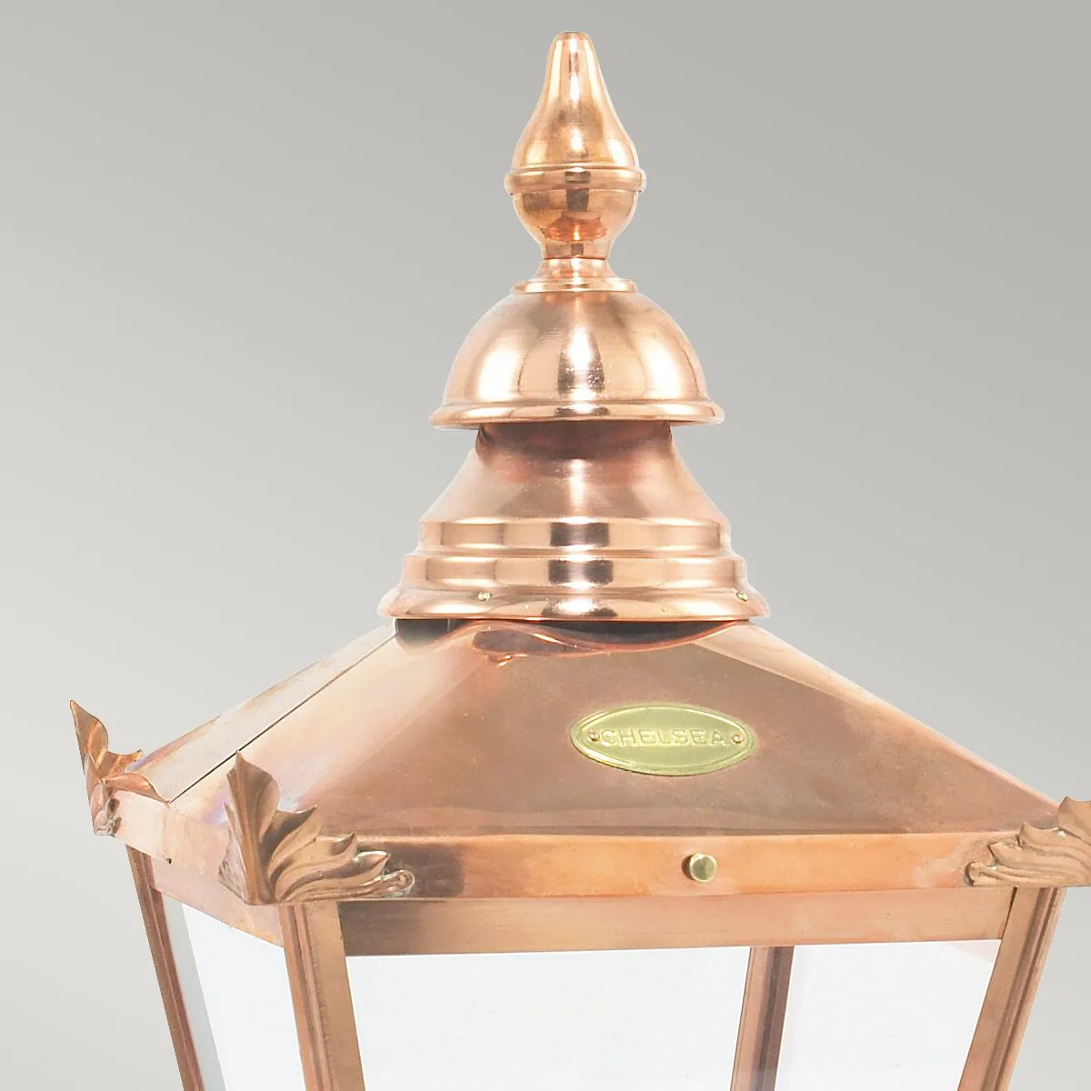 Chelsea 1 Light Pedestal Lantern | Copper