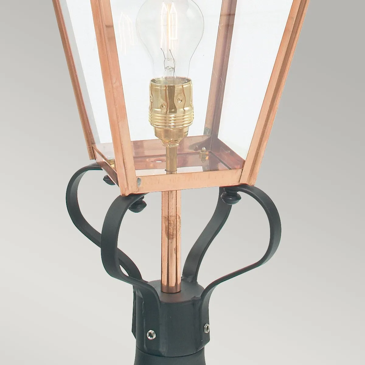 Chelsea 1 Light Pedestal Lantern | Copper