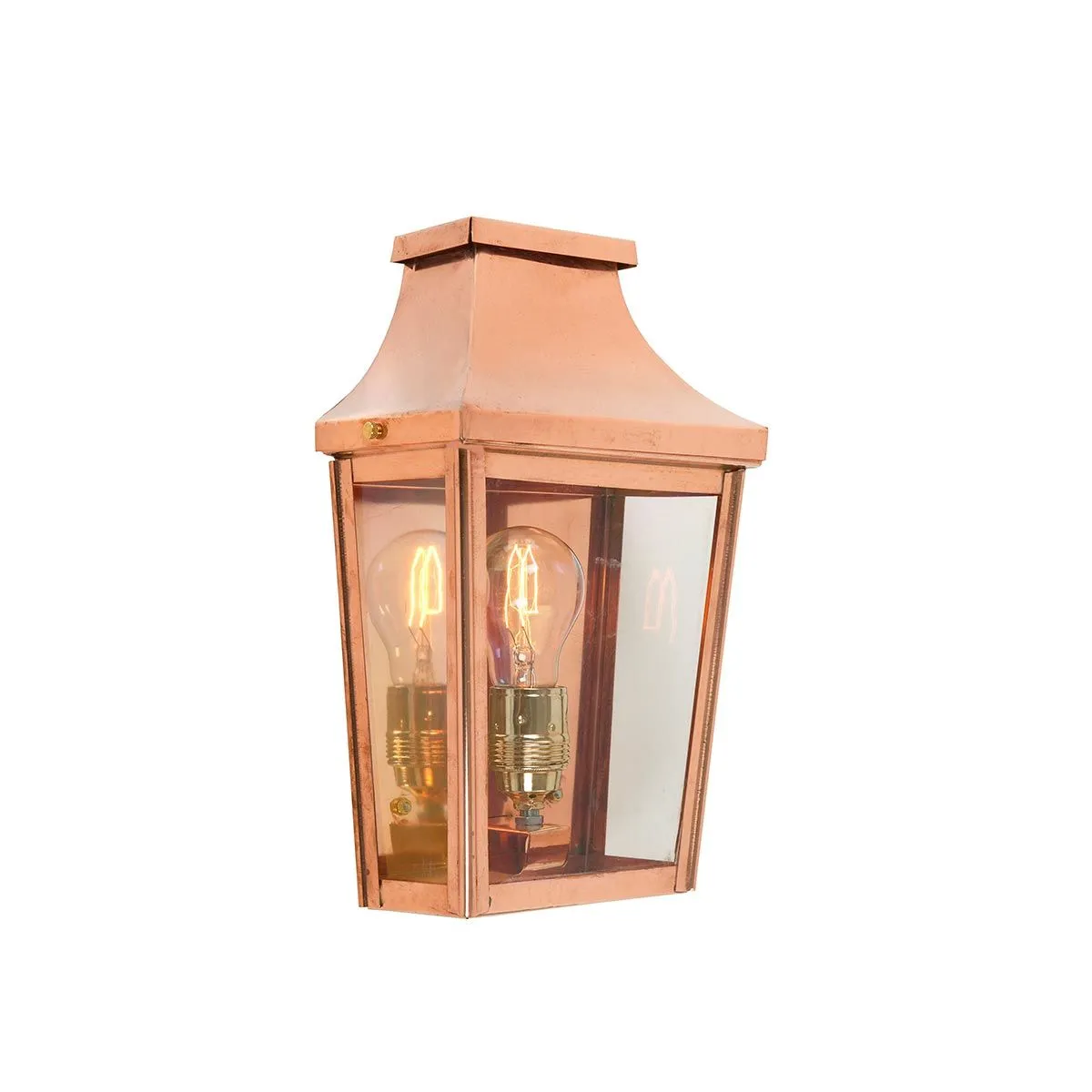 Chelsea 1 Light Small Half Lantern | Copper
