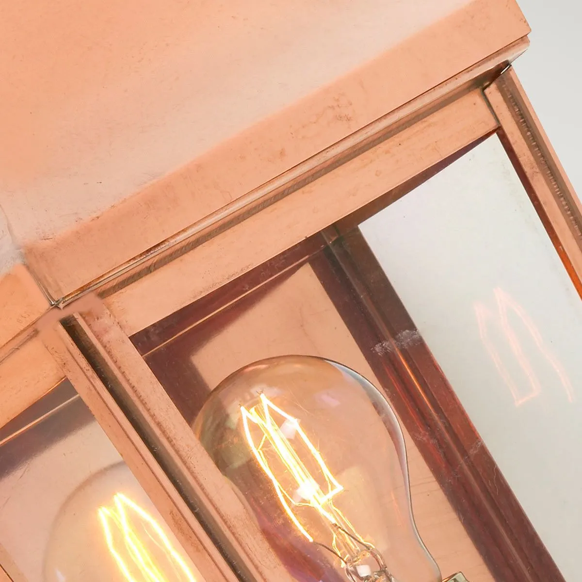 Chelsea 1 Light Small Half Lantern | Copper