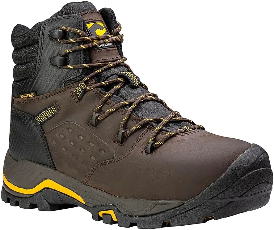 Chinook Footwear Olympic 6" Composite Toe Waterproof Work Boot – Brown