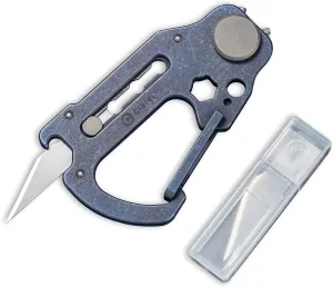 CIVIVI Polymorph Titanium Carabiner Multi-Tool with Utility Blade, Bottle Opener, Screwdriver C20045-3