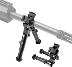 Clamp-on Bipod,Multifunctional Expansion,Foldable Tactical Universal Bipod for Rifle,Quick Release Design,Barrel Size 0.55 to 1.18 inch,Light Weight and Durable for Hunting and Shootnig