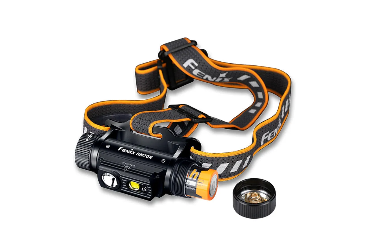 [CLEARANCE] Fenix HM70R Rechargeable Headlamp 1600 Lumens   Free E-LITE Mini Flashlight 150 Lumens