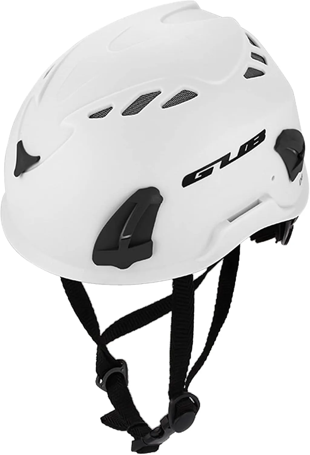 Climbing Helmet Cycle Safety Helmet with Headlamp Earmuff Taillight Attachment Points for Hiking Climbing Caving