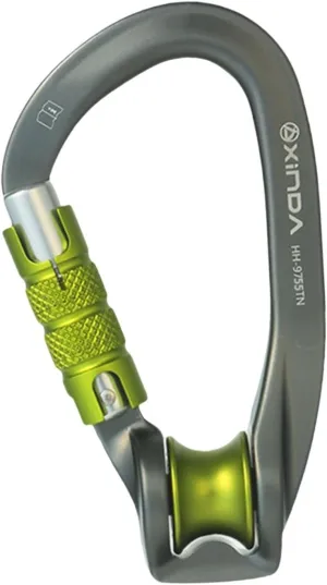 Climbing Pulley Carabiner Snap Auto Locking Carabiner Accessories Karabiner D Shaped Locking Screwgate for Camping Travel