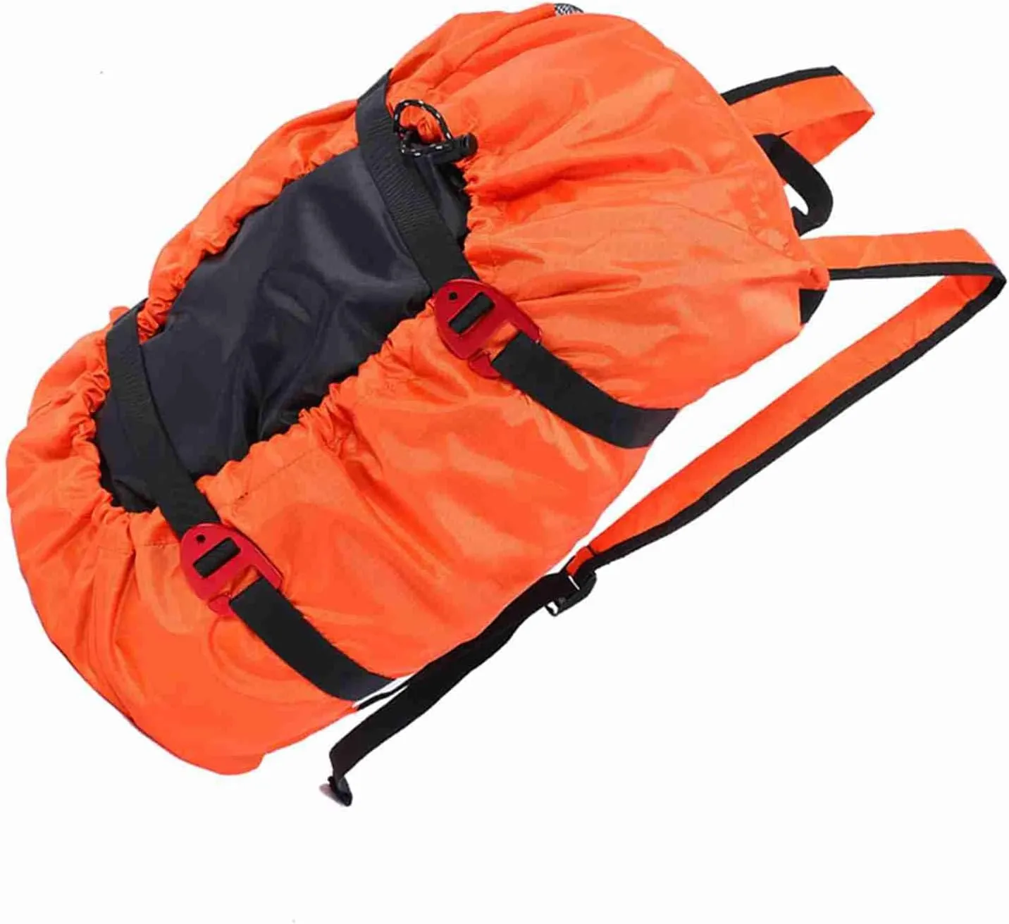 Climbing Rope Bag Foldable Mountaineering Bag Climbing Equipment Carrying Bag Sports Bag Tool Bag (Orange)