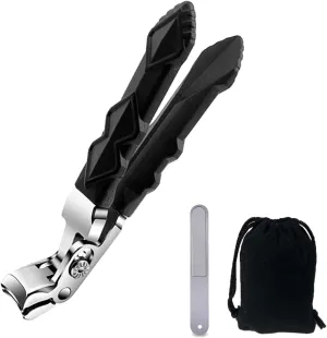 Clipmaster Pro Nail Clippers, Nail Clipper, Clipmaster Pro Toenail Clippers, Large Angled Head Toenail Clippers with Wide Opening, for Seniors Thick Toenails (1Set)