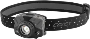 Coast® FL68 415 Lumen Tri-Color (White/Green/Red) LED Headlamp, Batteries and Hard Hat Clips Included