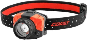 Coast® FL88 615 Lumen Tri-Color (White/Red/Green) Pure Beam® Twist Focus™ LED Headlamp, Batteries Included, Flat Dark Earth