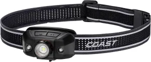 Coast FLX40R 800 Lumen Built-in Rechargeable Battery LED Headlamp with Twist Focus Lens Ultra Strap
