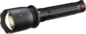 Coast XP80R 15000 Lumen Rechargeable Dual-Power LED Flashlight with POWERiQ™ Real-TIME Display, 5 Light Modes, Ultra View Flood Beam, Push/Pull Focus